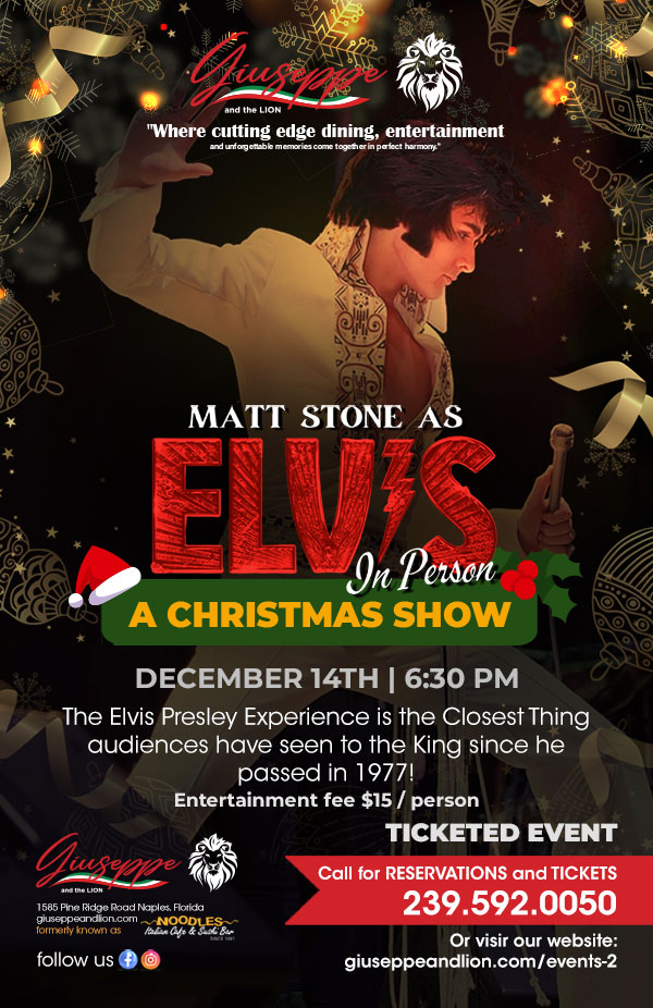 matt stone as elvis christmas show