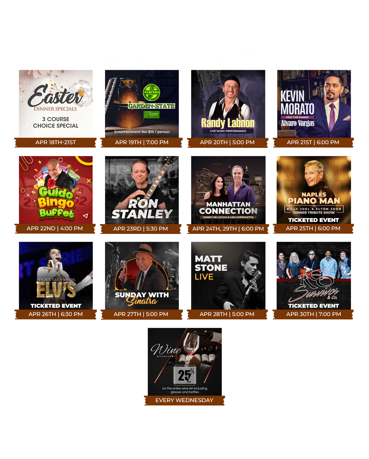 april live entertainment