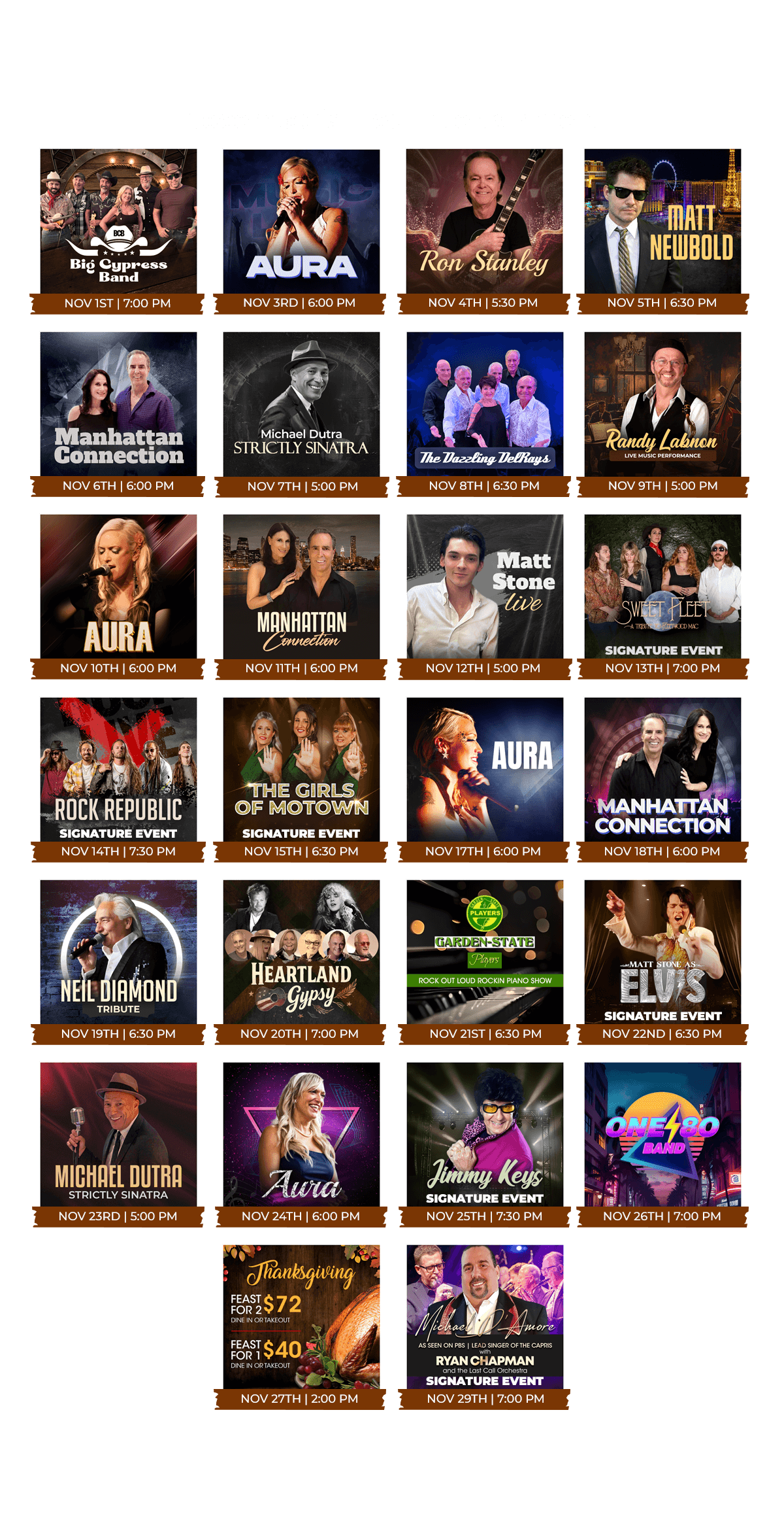 november live entertainment