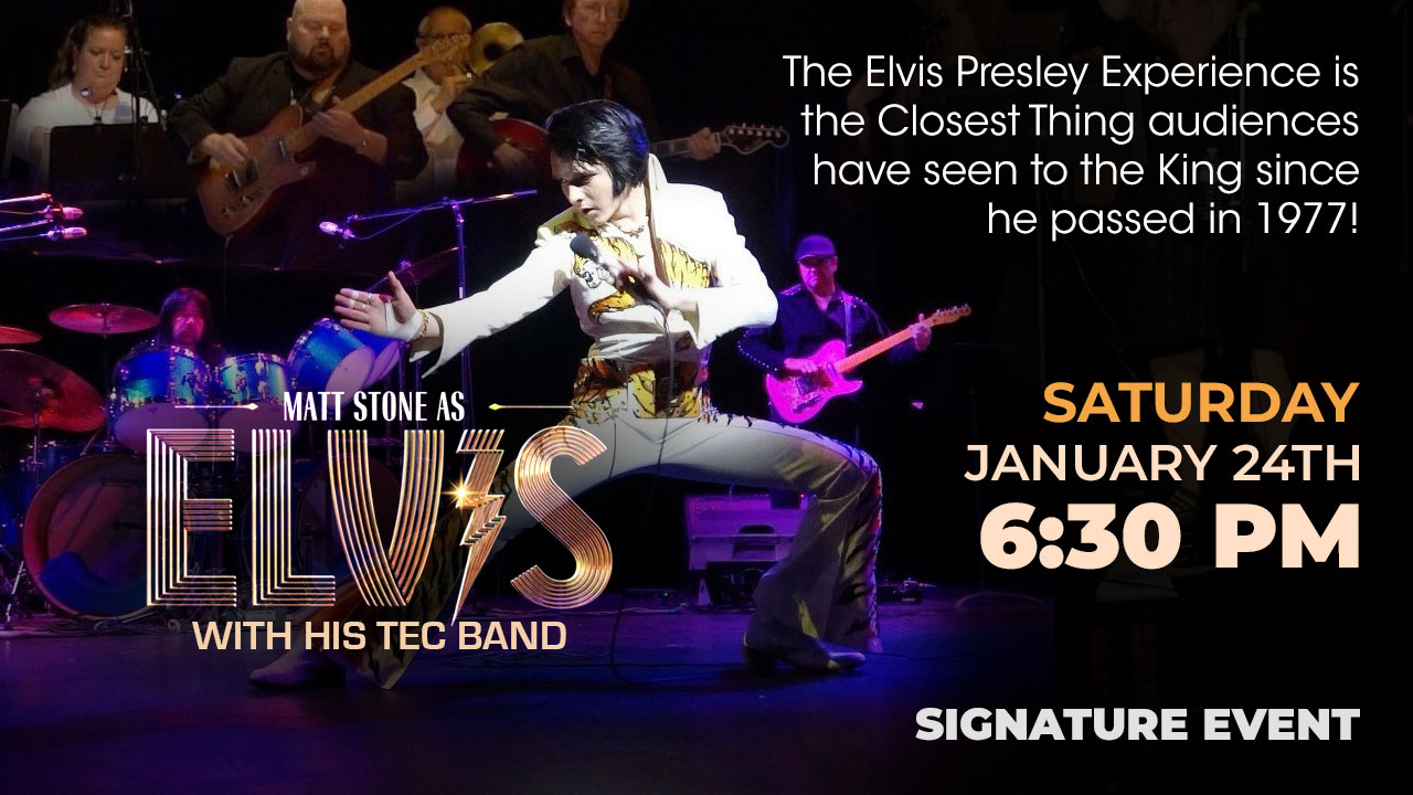 Matt Stone as Elvis with his TEC Band UE2