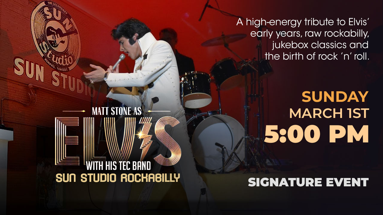 Matt Stone as Elvis with his TEC Band UE3