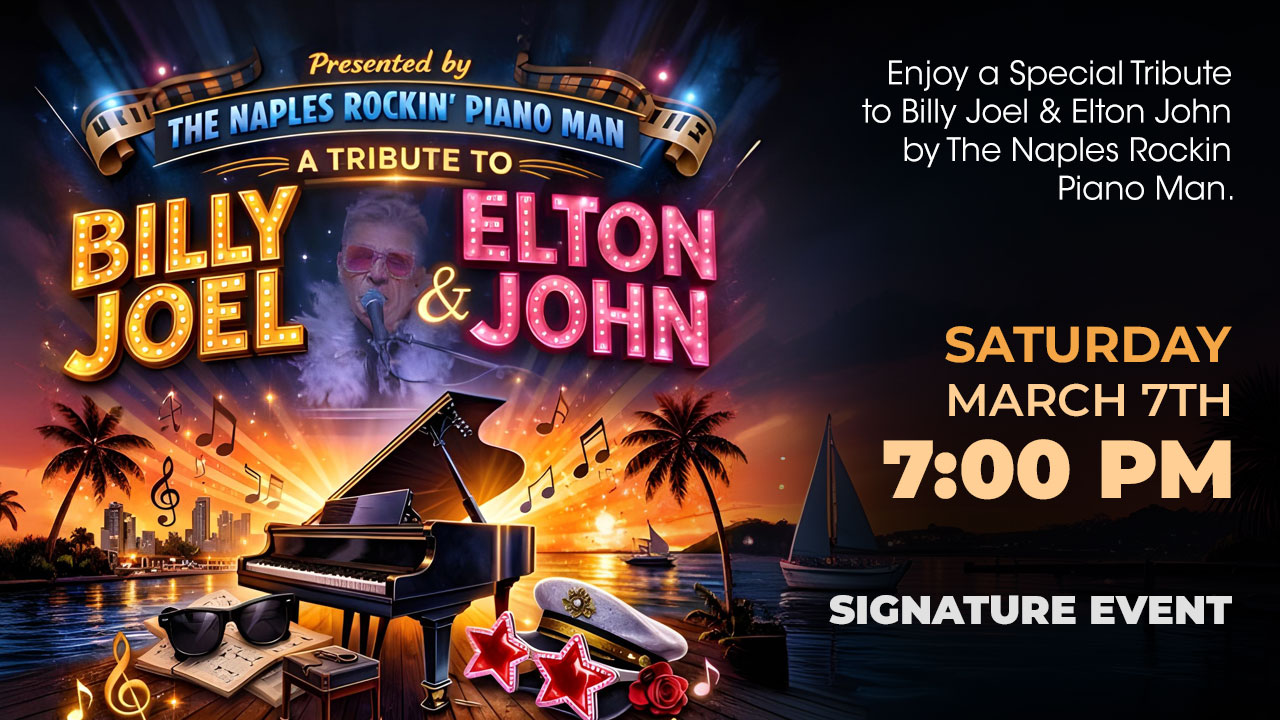 Naples Rockin Piano Man Dinner Tribute Show UE